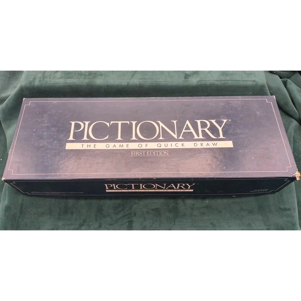 1985 Pictionary 1ST + 2ND Edition Drawing Board Game 100% Complete - Read Descri
